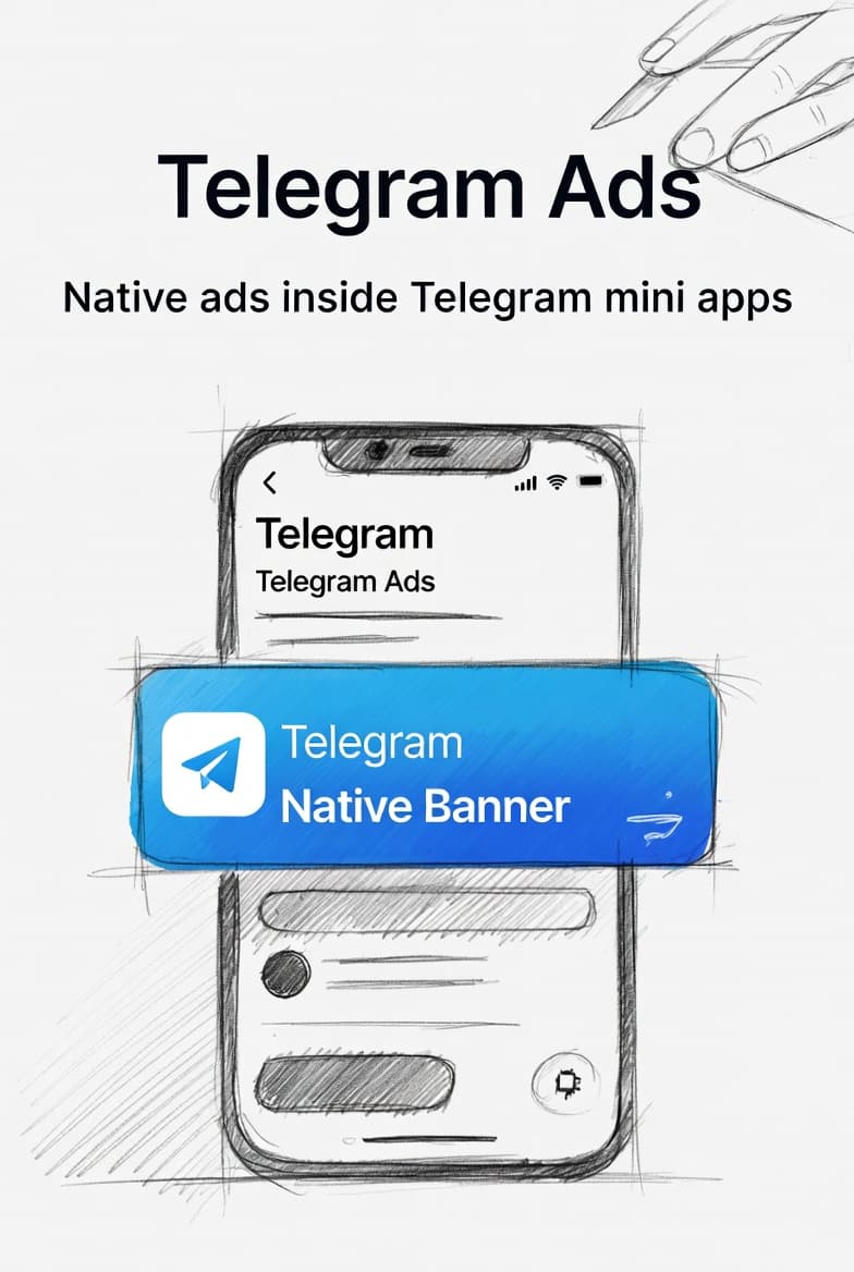 Telegram mini app ad example