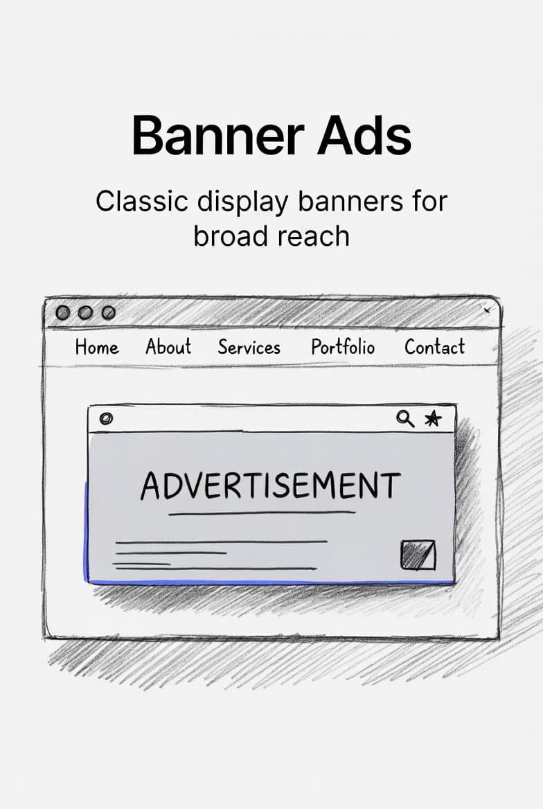 Banner ad displayed across a browser page